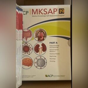 MKSAP 19 ACP Medical Knowledge Self-Assessment Program Set books Part A only